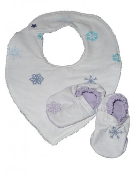 Bandana Bib and Snow Boot Set