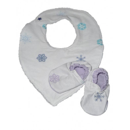 Bandana Bib and Snow Boot Set