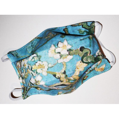 VAN GOGH Mandelblüte reversible waschbare Stoffmaske