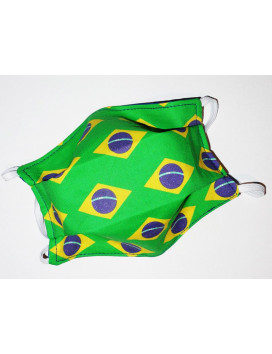 BRAZIL reversible washable fabric mask