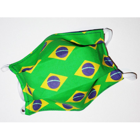 BRAZIL reversible washable fabric mask