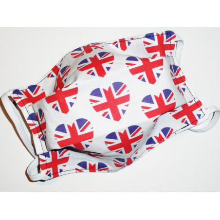 ENGLAND reversible waschbare Stoffmaske