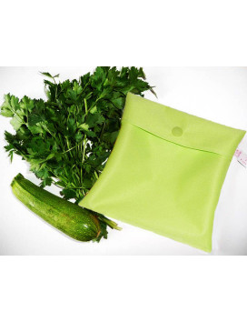 Sac congélation lavable et réutilisable vert anis (MINI)