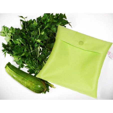 Sac congélation lavable et réutilisable vert anis (MINI)