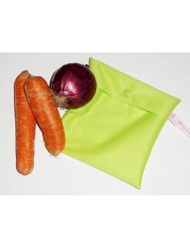 Sac congélation lavable et réutilisable vert anis (MINI)