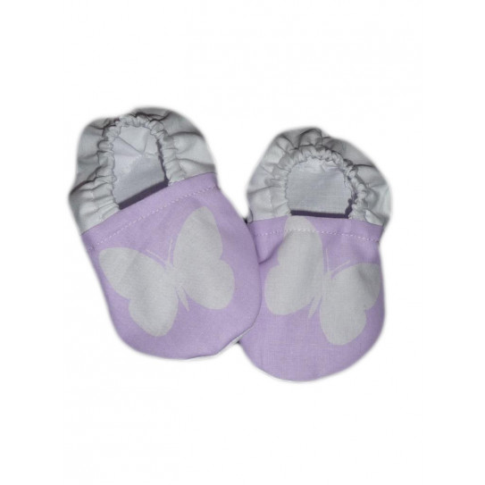 Baby Booties WHITE BUTTERFLY