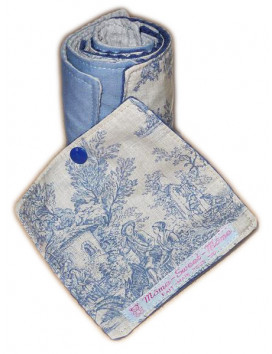 Papier toilette lavable TOILE DE JOUY (10 feuilles)