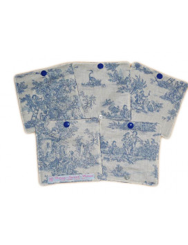 Papier toilette lavable TOILE DE JOUY (10 feuilles)