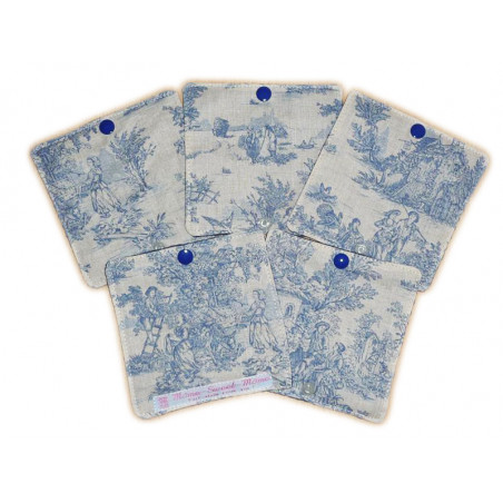 Papier toilette lavable TOILE DE JOUY (10 feuilles)