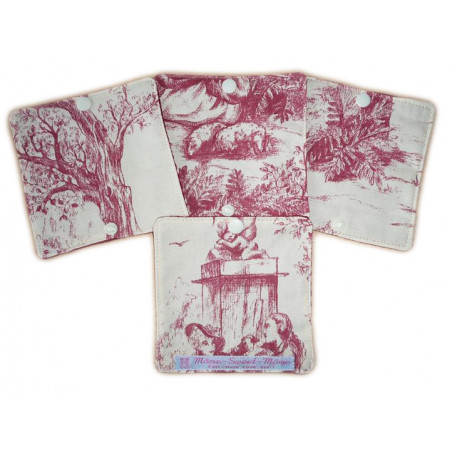 Papier toilette lavable TOILE DE JOUY (8 feuilles)