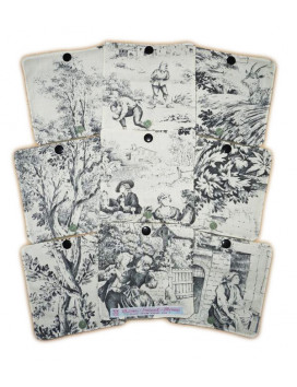 Papier toilette lavable TOILE DE JOUY