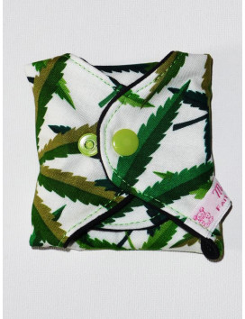 Serviette hygiénique lavable CANNABIS (M)