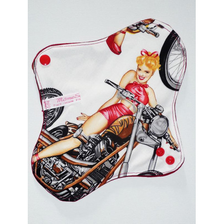 PIN-UP BIKER waschbare Damenbinde (M)