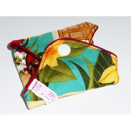 Serviette hygiénique lavable PIN-UP HAWAIENNE (M)