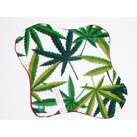 Serviette hygiénique lavable CANNABIS (S)