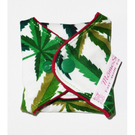 Serviette hygiénique lavable CANNABIS (S)