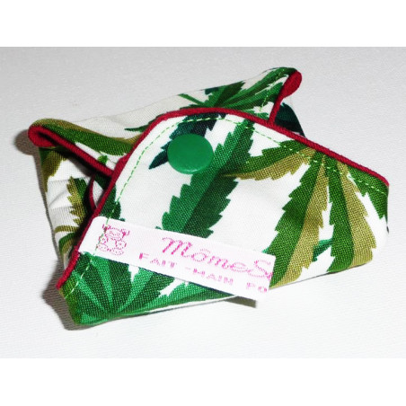 Serviette hygiénique lavable CANNABIS (S)