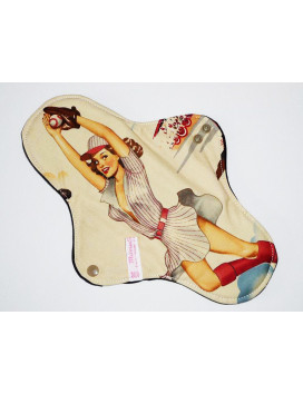 Servilleta sanitaria lavable BOLA DE BASE PIN-UP (XL/ NOCHE)