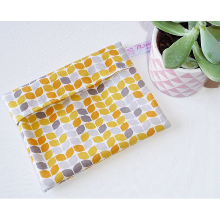 Washable and reusable waterproof pouch ORANGE RETRO