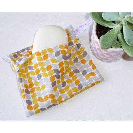 Pochette imperméable lavable et réutilisable ORANGE RETRO