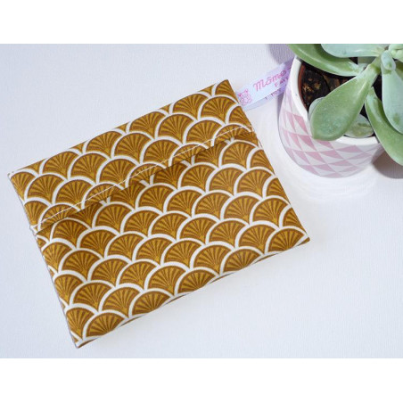 Pochette imperméable lavable et réutilisable ECAILLES CURRY