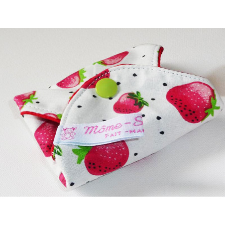 Serviette hygiénique lavable FRAISES (M)