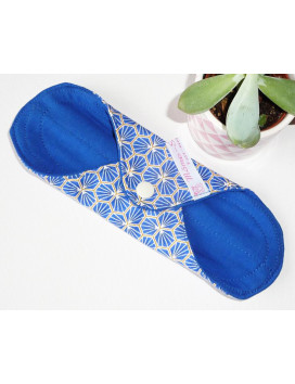 Serviette hygiénique lavable RIAD BLEU ROI (S)
