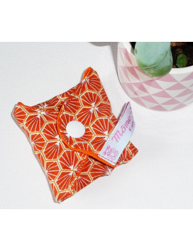 Protège-string lavable RIAD ORANGE (16 cm)