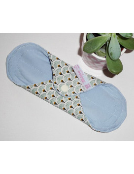 Serviette hygiénique lavable EVENTAILS OPALINE (S)