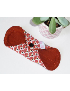 Protège-slip lavable EVENTAILS TERRACOTTA (16 cm)