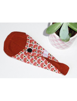 Protège-string lavable EVENTAILS TERRACOTTA (16 cm)