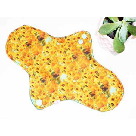 Washable sanitary napkin THE SUNFLOWERS (L)