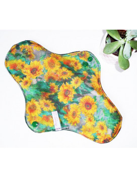 Serviette hygiénique lavable LES TOURNESOLS (XL)