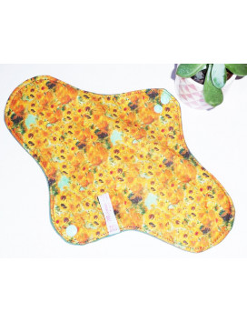 Serviette hygiénique lavable LES TOURNESOLS (XL)