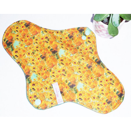 Serviette hygiénique lavable LES TOURNESOLS (XL)