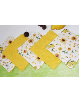 Grandes lingettes lavables (lot de 5) YELLOW LIFE