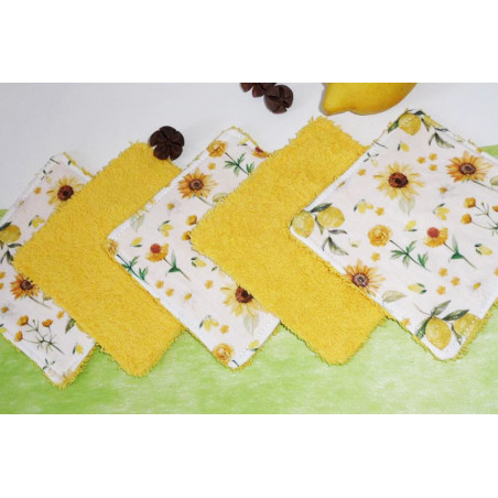 Grandes lingettes lavables (lot de 5) YELLOW LIFE