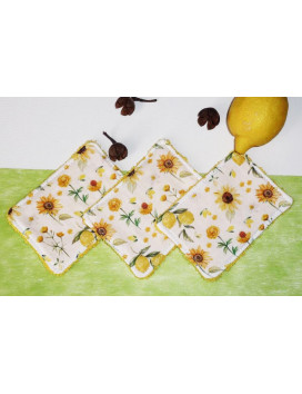 Grandes lingettes lavables (lot de 3) YELLOW LIFE