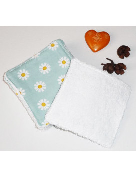 Grandes lingettes lavables (lot de 8) DAISY