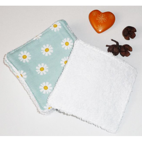 Grandes lingettes lavables (lot de 8) DAISY