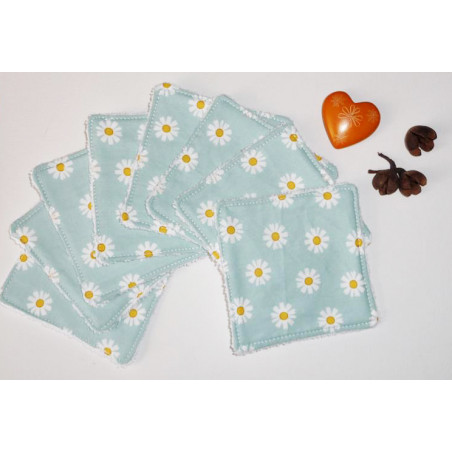 Grandes lingettes lavables (lot de 8) DAISY