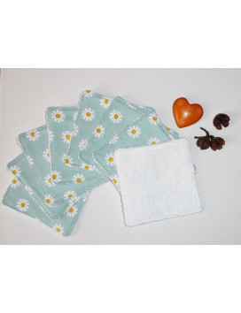 Grandes lingettes lavables (lot de 8) DAISY