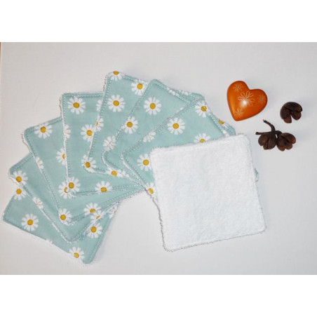 Grandes lingettes lavables (lot de 8) DAISY