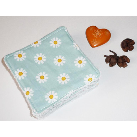 Grandes lingettes lavables (lot de 8) DAISY