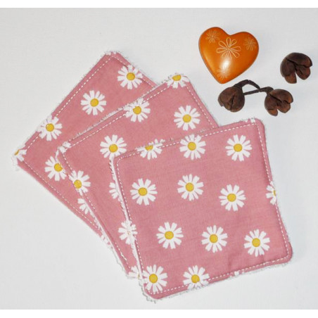 Grandes lingettes lavables (lot de 3) DAISY