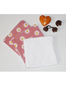 Grandes lingettes lavables (lot de 3) DAISY