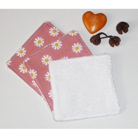 Large washable wipes (set of 3) DAISY