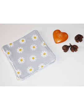 Grandes lingettes lavables (lot de 3) DAISY