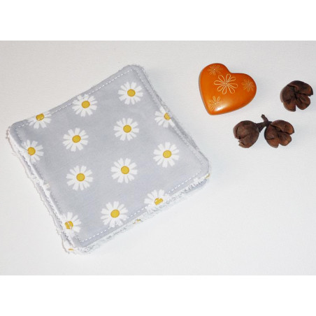 Grandes lingettes lavables (lot de 3) DAISY