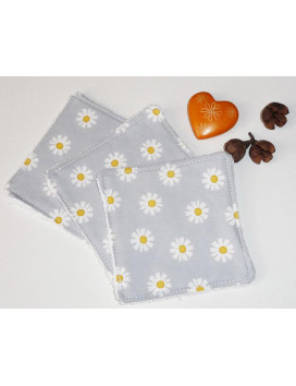 Grandes lingettes lavables (lot de 3) DAISY